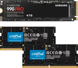 computerio.net samsung 990 pro ssd crucial ddr5 ram