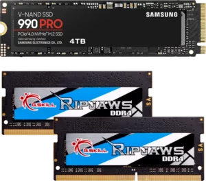 computerio.net samsung 990 pro ssd gskill ripjaws ddr4 ram