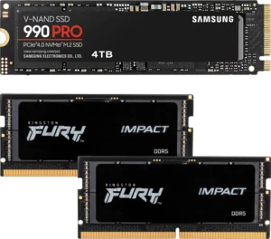 computerio.net samsung 990 pro ssd kingston fury ddr5 ram